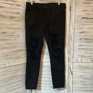 American Eagle Distressed High Rise Jeggings